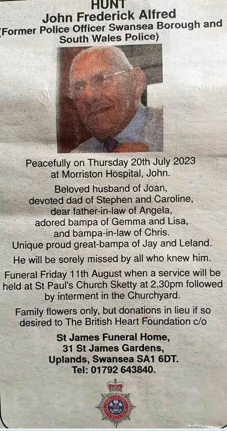 Obituary Evening Post John Hunt
